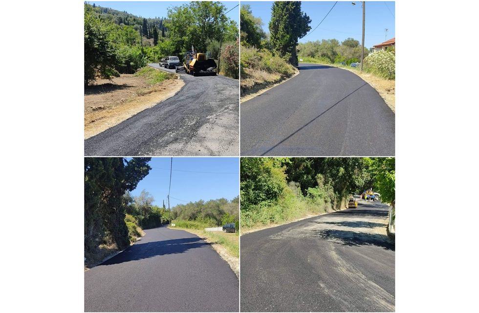Aspiotades-Ag.Georgios Pagon road being repaired - after decades
