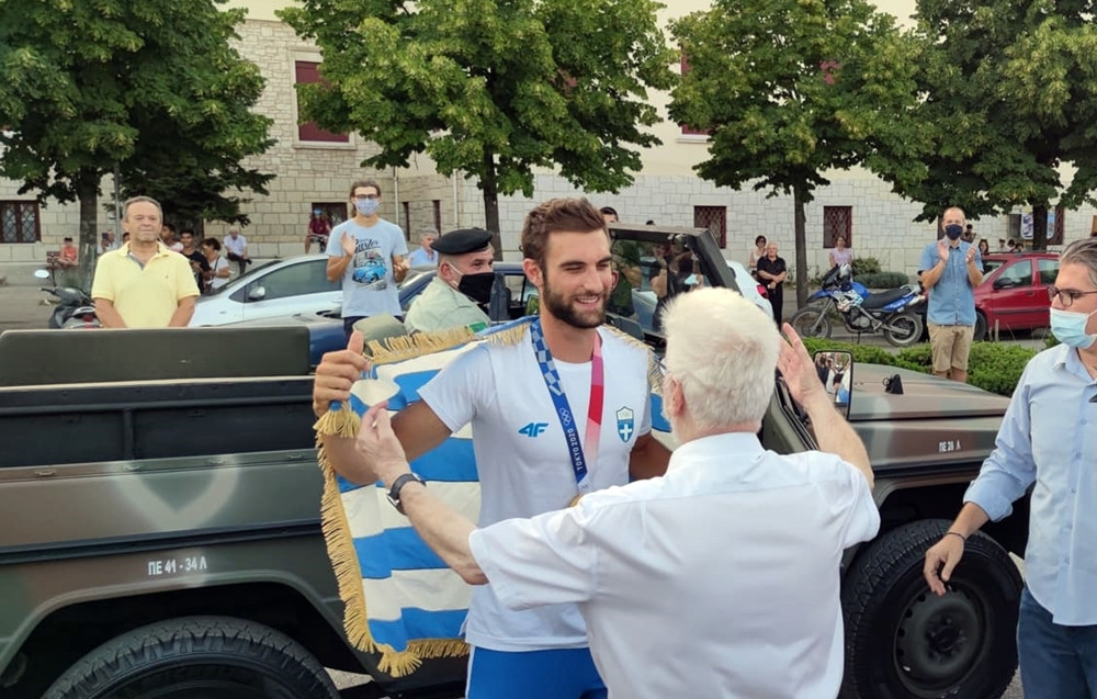 Γιάννενα: Θερμή υποδοχή στον χρυσό Ολυμπιονίκη Στέφανο Ντούσκο