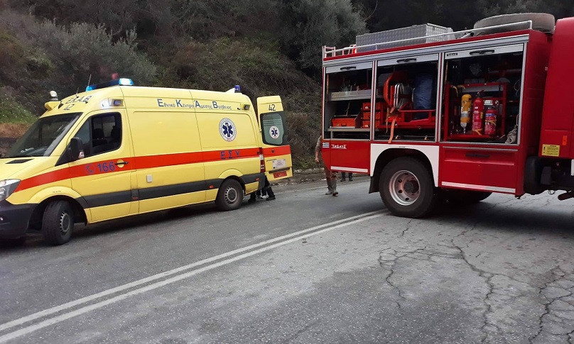 Serious workplace accident in Sidari - worker crushed by falling earth