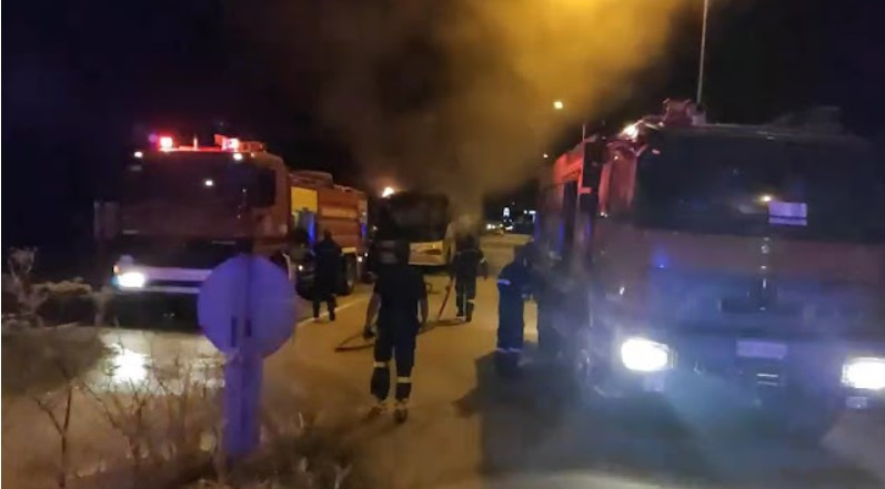 Και δεύτερο περιστατικό εκδήλωσης φωτιάς σε λεωφορείο του Υπεραστικού ΚΤΕΛ Κέρκυρας (video)