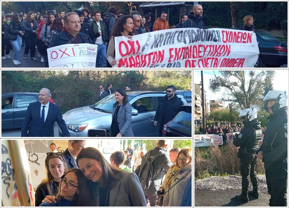 Education Minister opens Corfu 4th High School amidst protests