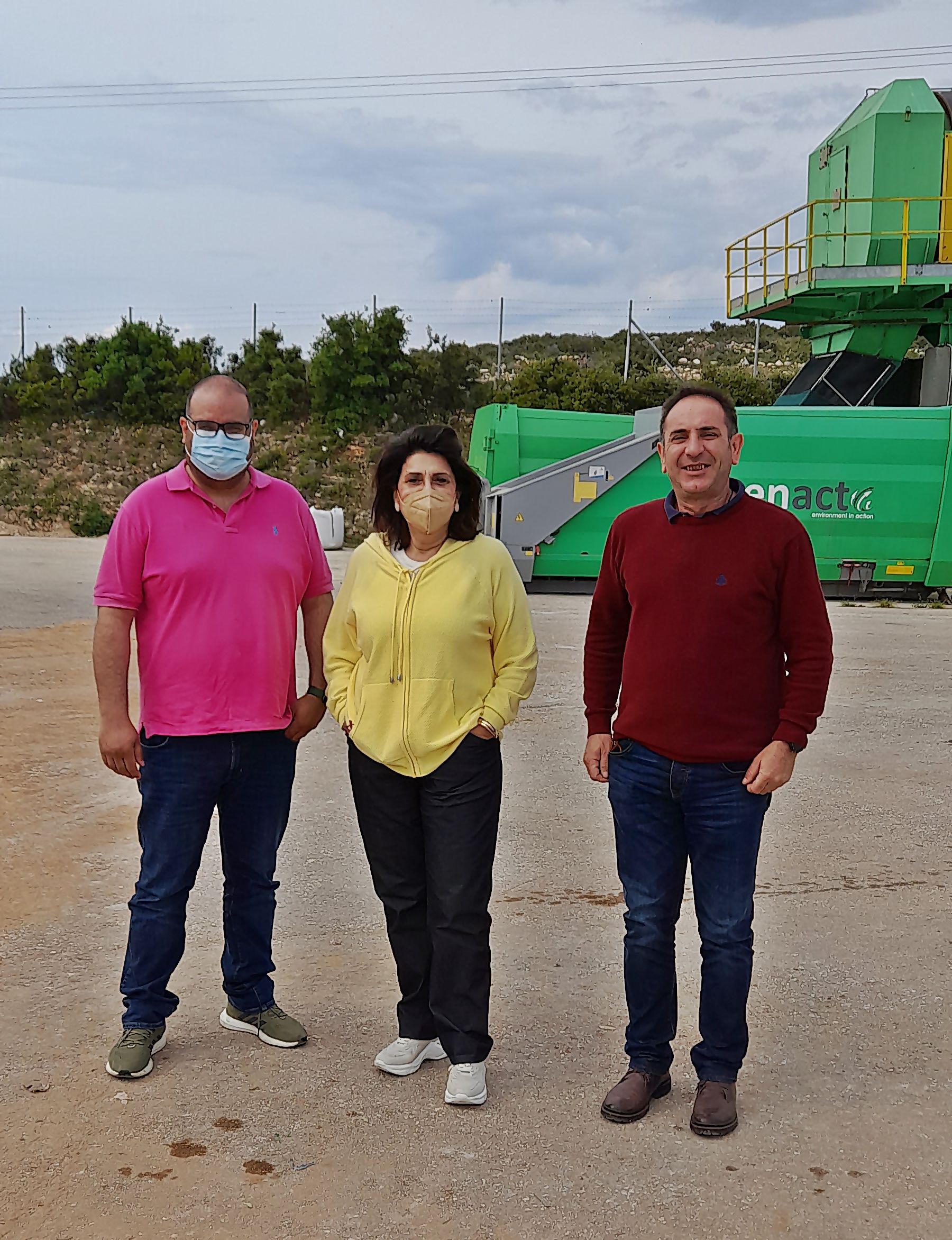 Επίσκεψη Ρόδης Κράτσα τον χώρο διαχείρισης στερεών αποβλήτων στην Παλλοστή Κεφαλονιάς