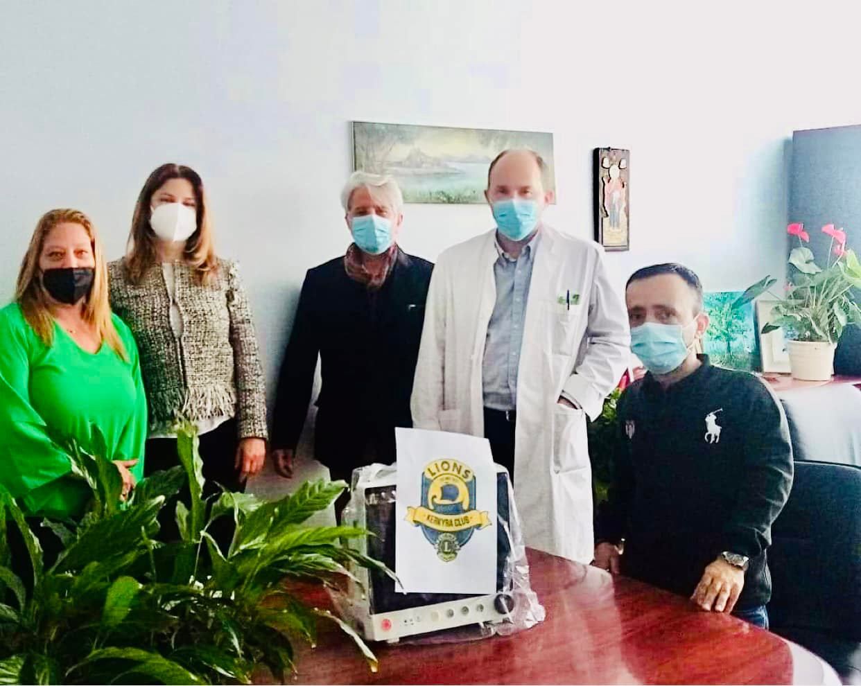 Δωρεά ιατροτεχνολογικού εξοπλισμού στο Νοσοκομείο Κέρκυρας από το LIONS CLUB