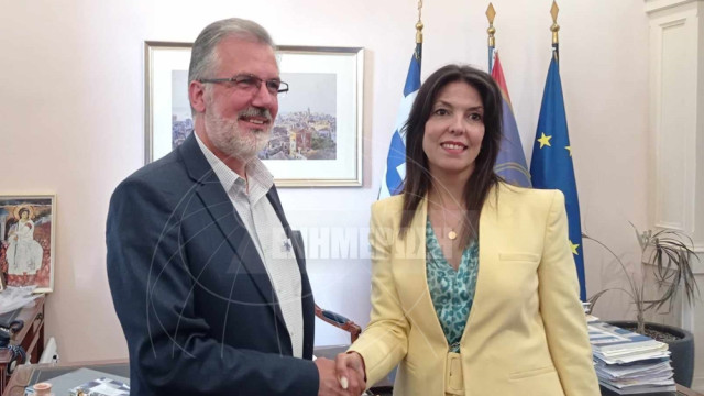 First official meeting between Meropi Ydraiou and newly-elected Mayor ...