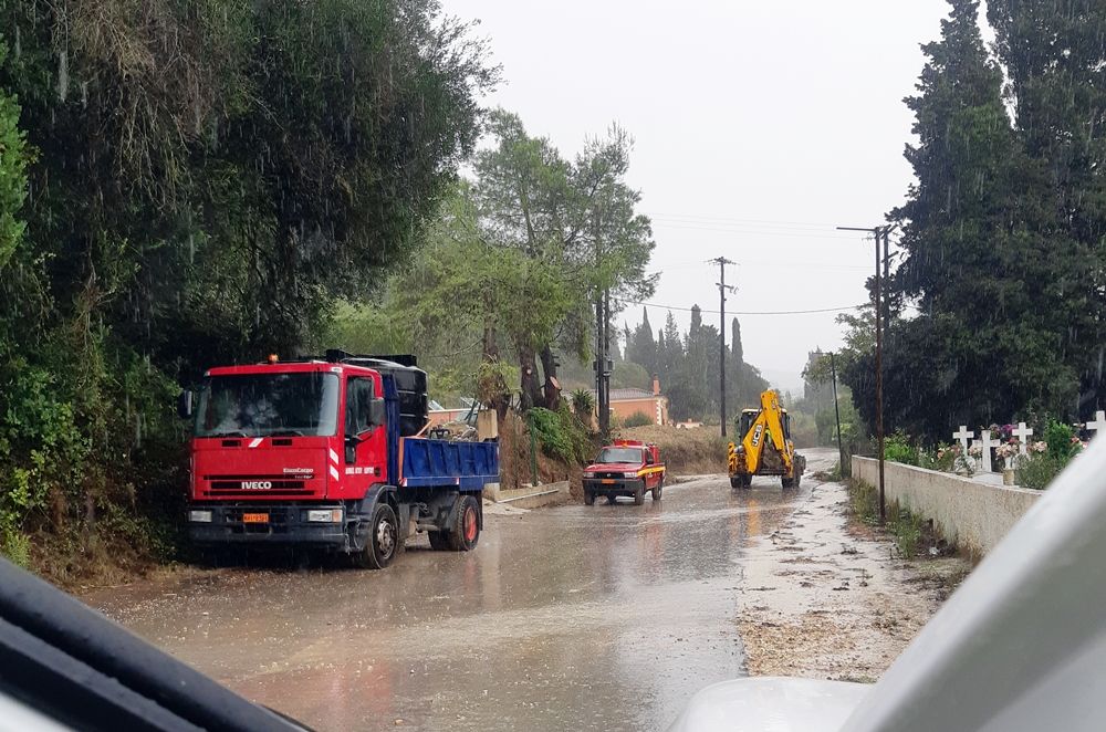 Συνεχίζει η Πολιτική Προστασία Βόρειας Κέρκυρας τις εργασίες αποκατάστασης των ζημιών