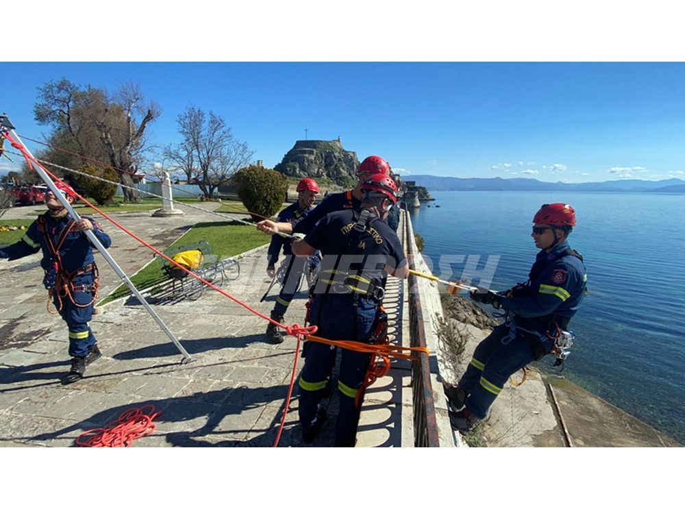 Firefighter training exercise at NAOK