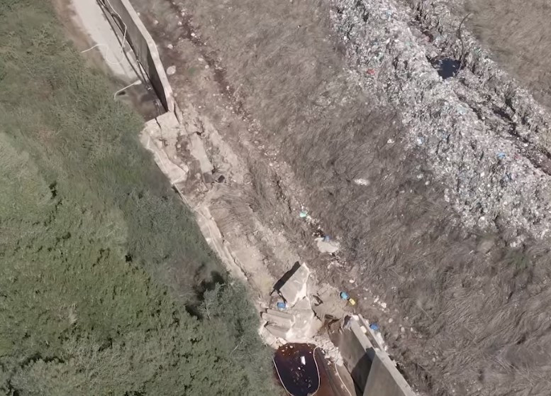 Ολιστική παρέμβαση αποκατάστασης στο περιμετρικό τοιχίο στο ΧΥΤΑ Τεμπλονίου 